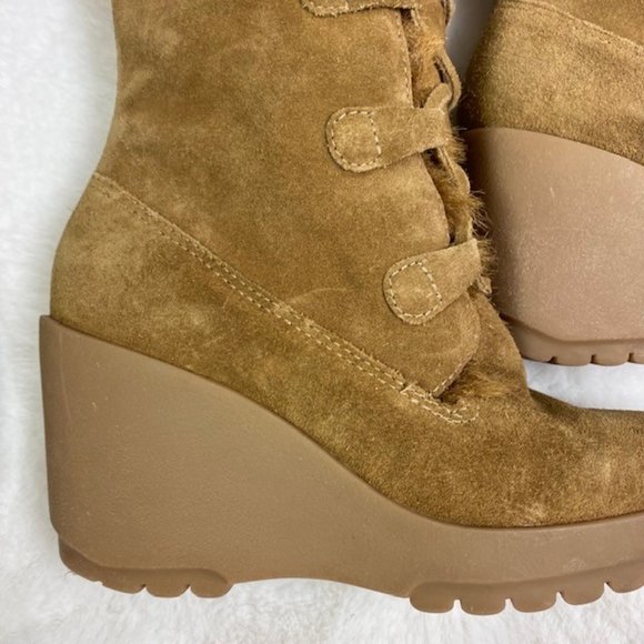 Steve Madden Alaskan Suede Wedge Boots, size 6.5 - Picture 6 of 10